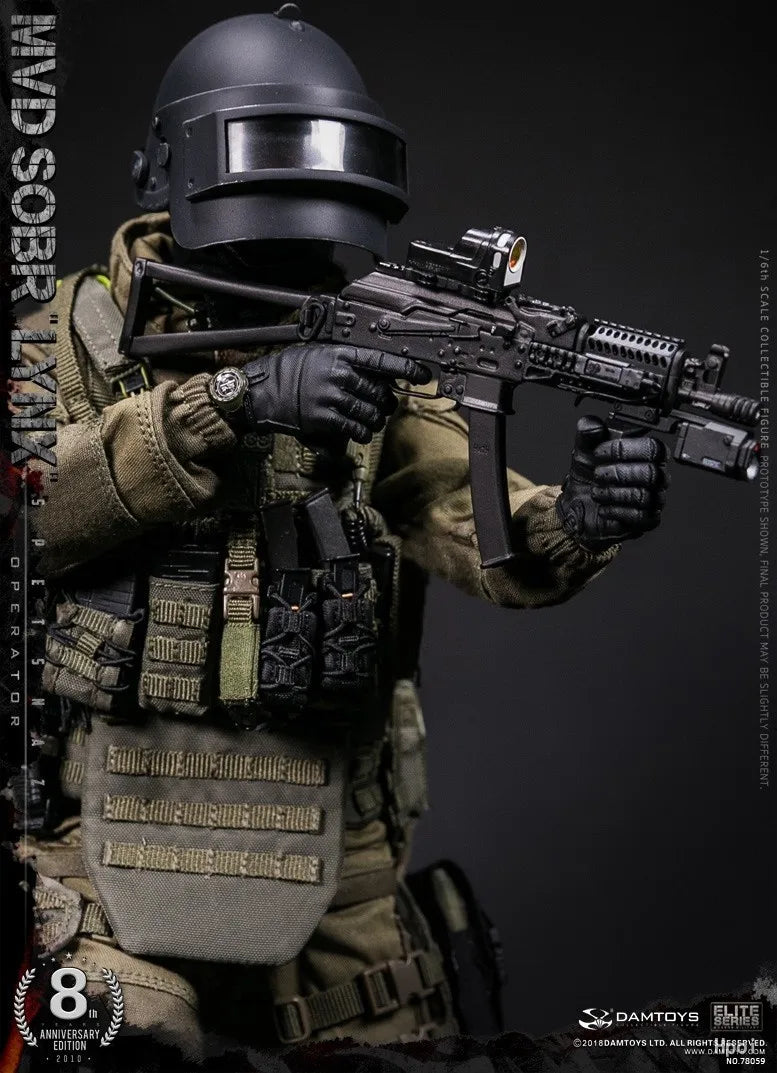 【MT】 DAMTOYS NO.78059 8th Anniversary Edition: RUSSIAN SPETSNAZ MVD SOBR LYNX 1/6 Action Figure Model Toys