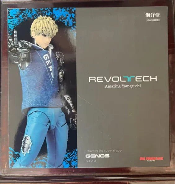 In Stock 100% Original Kaiyodo Revoltech Amazing Yamaguchi One Punch Man Genos Action Figure Toy Decoration Model Hobby