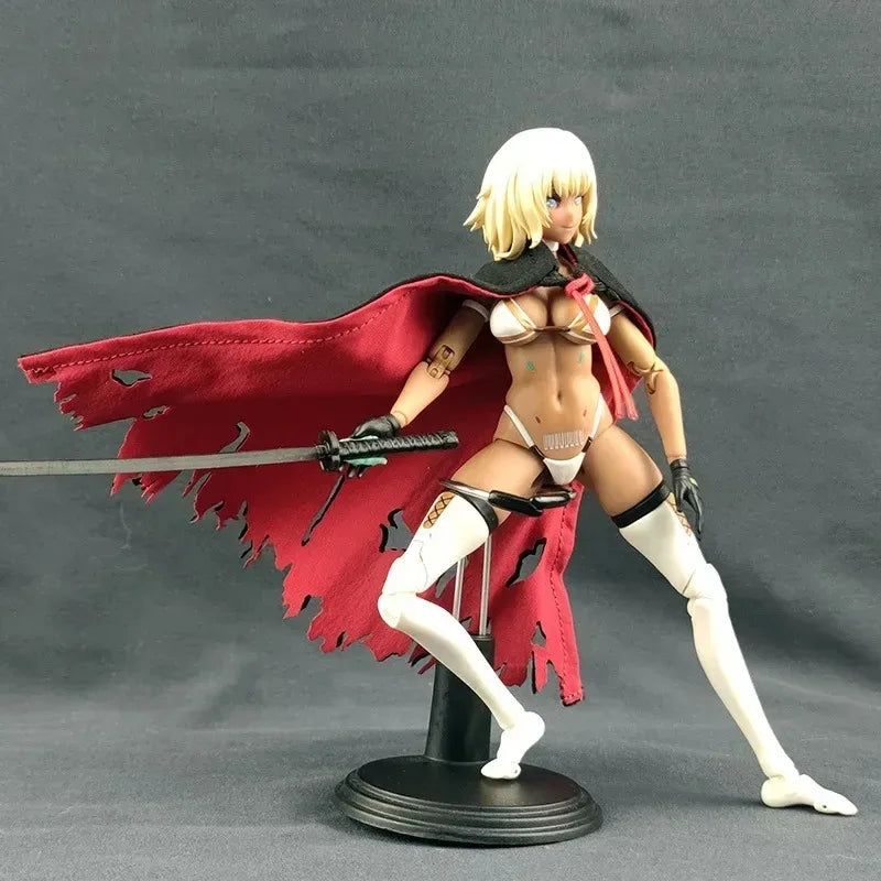 1/12 Scale Female Cloak Wire Concave Shape Cape Shawl Soldier Clothes Model for 6'' Action Figures SHF Body Accessories Display