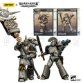 1/18 JOYTOY Action Figure Horus Iron Warriors MKVI Tactical Sergeant and Command Squad Chosen with Legion Standard
