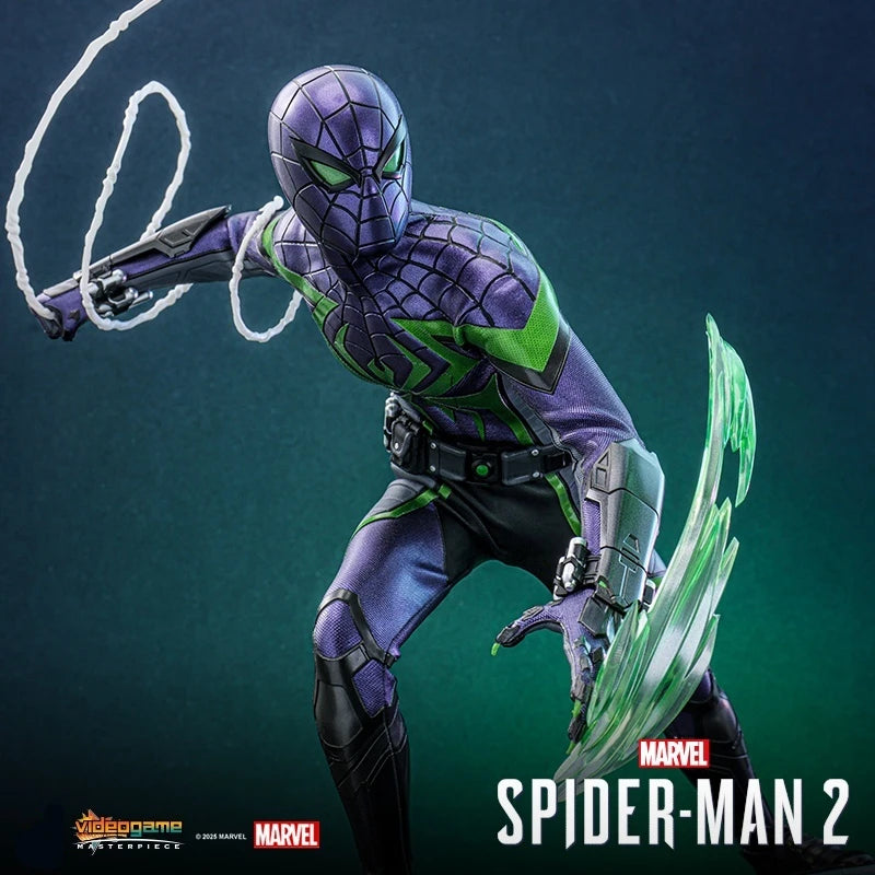 High-Quality Marvel Spider-Man 2 Miles Morales Purple Reign Dynasty Suit 1:6 Action Figure Collectible Toy For Adults