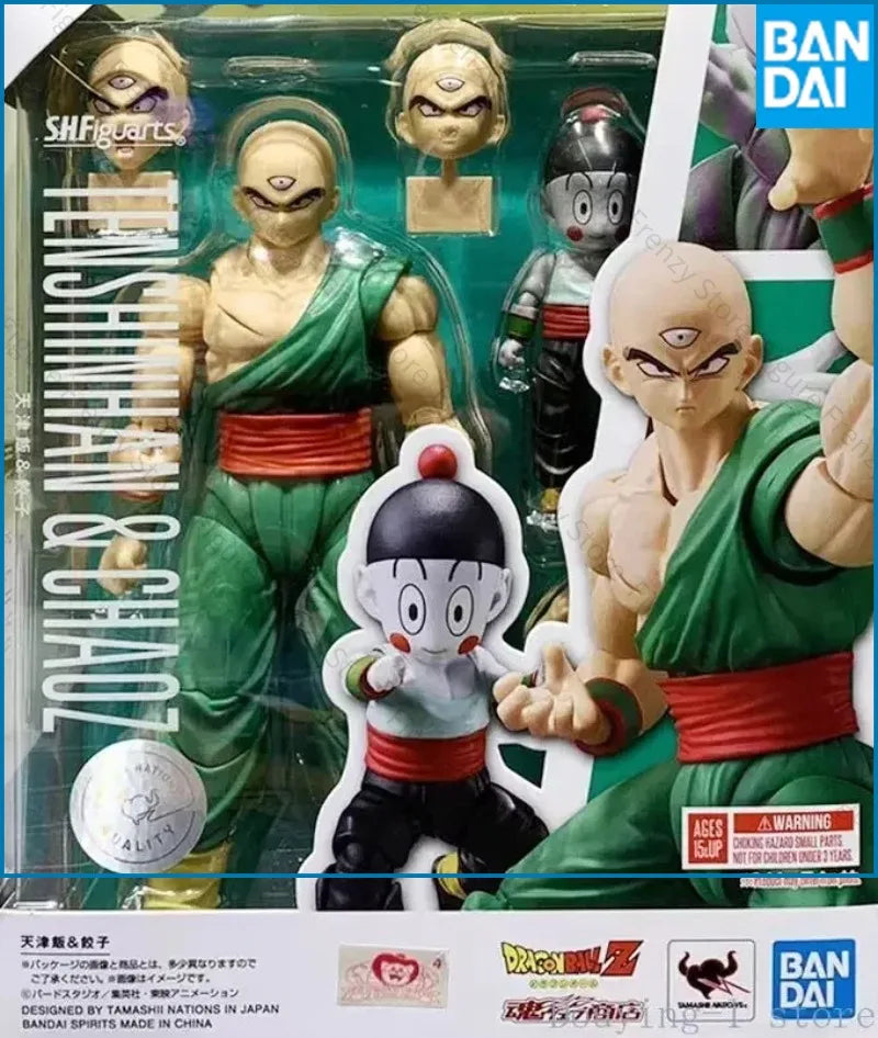 Spot SaleIn Stock Original Bandai Shf  Pvc Figuarts Tenshinhan Chaoz Action Figures Giftin Stock