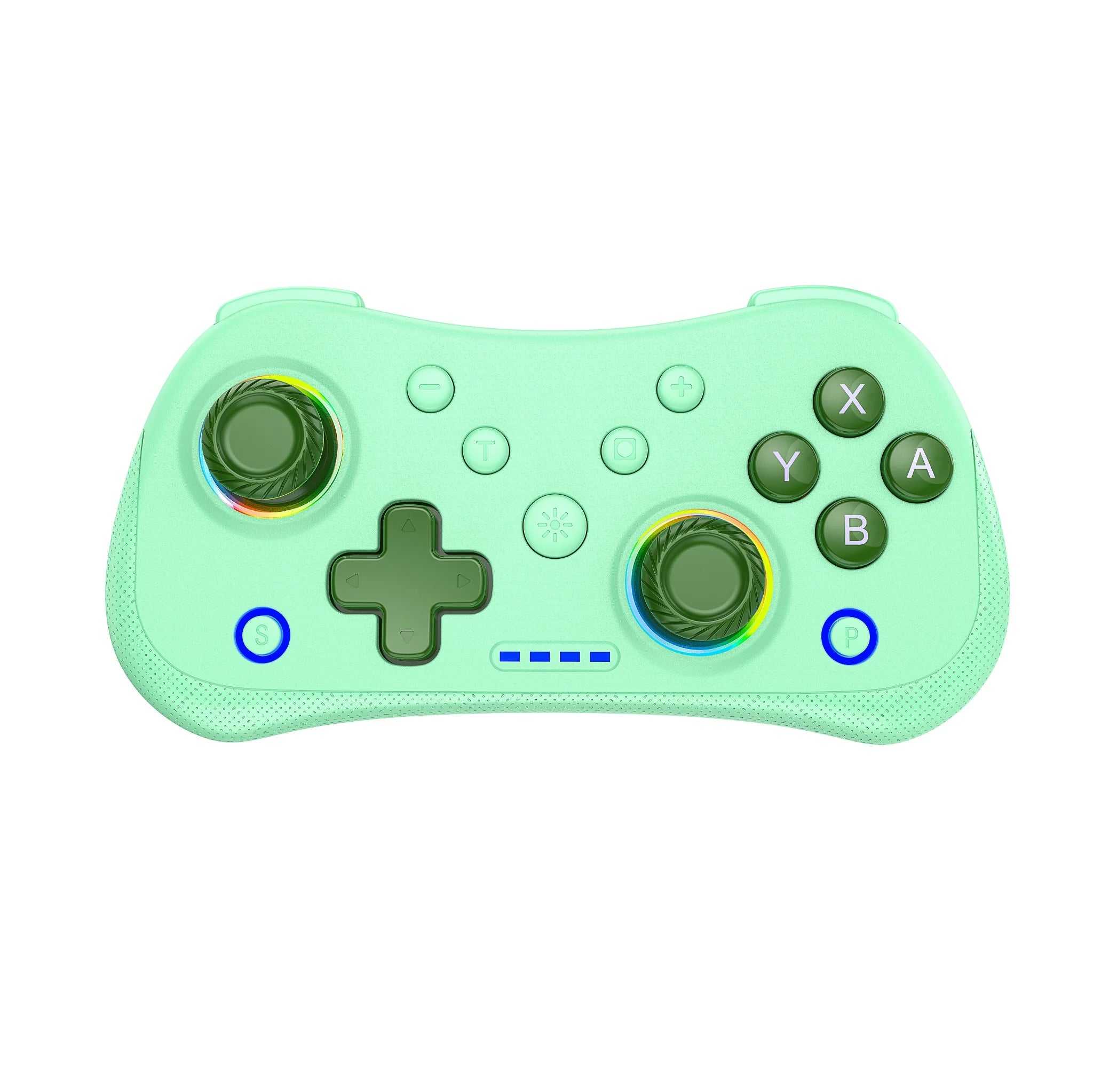 Multi-Functional Wireless Game MINI Gamepad for Switch with RGB Lights and Hall Rocker