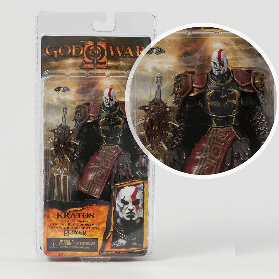 NECA God of War Kratos with Flaming Blades of Athena Action Figure Collectible Model Toy