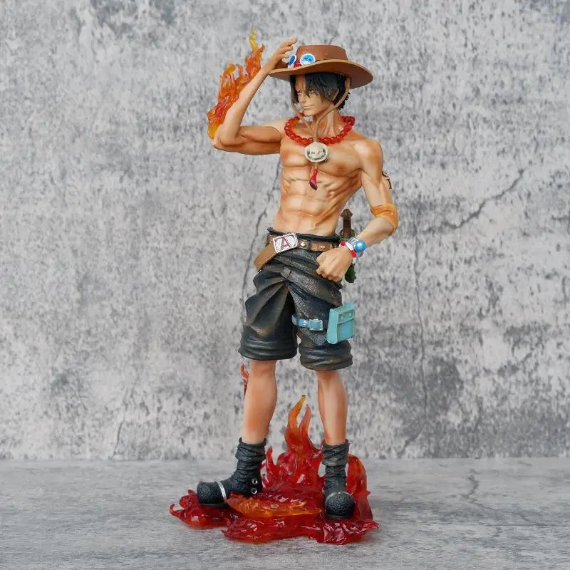23cm Anime One Piece Figure Ace Action Figurine Statue PVC Collectible Statue Doll Model Decoration Toys Birthday Gifts