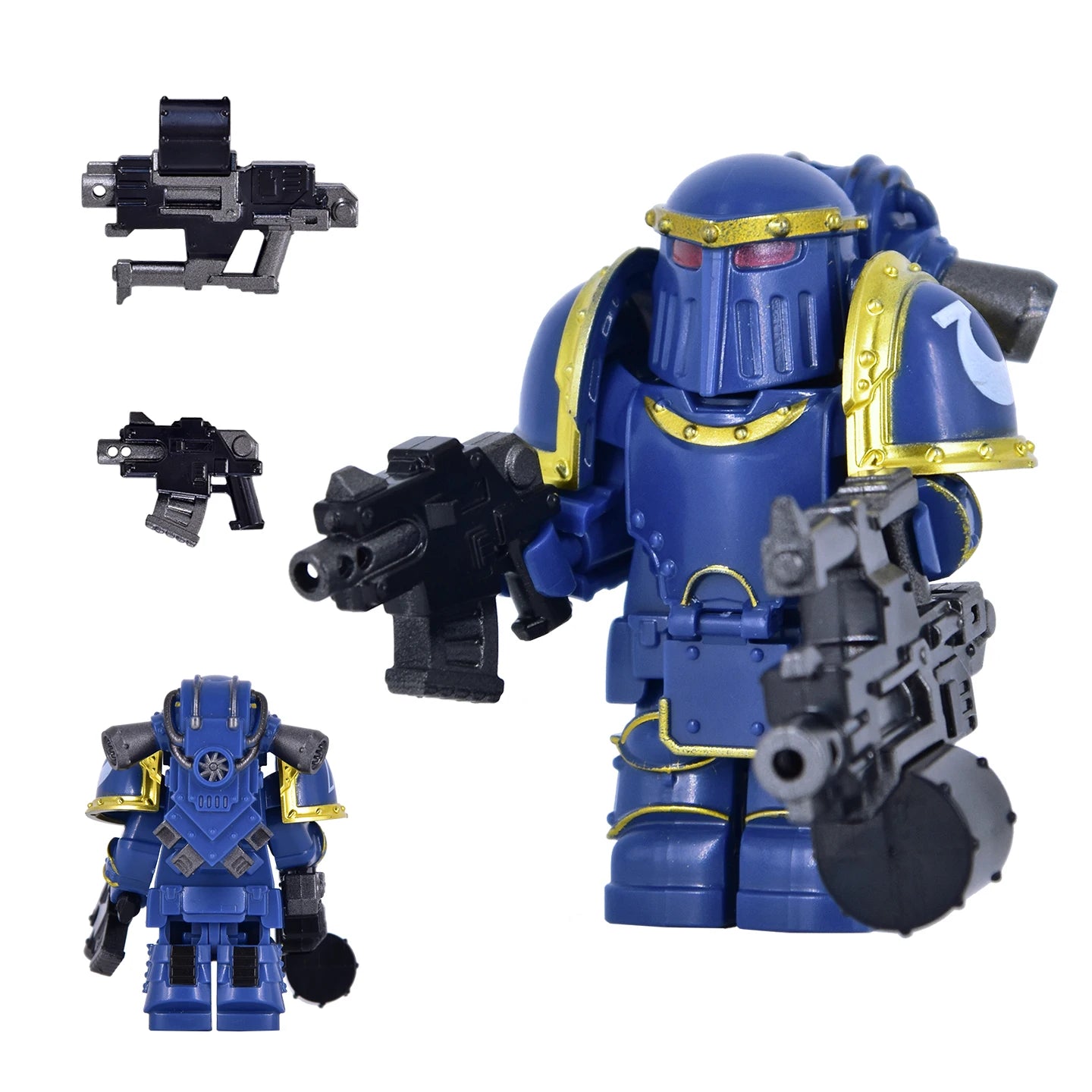 NEUE Mittelalterliche Kriegsritterfigur, aufwendige Details, schwere Bewaffnung, Engel, Ultramarines, Templer, Kriegssoldaten