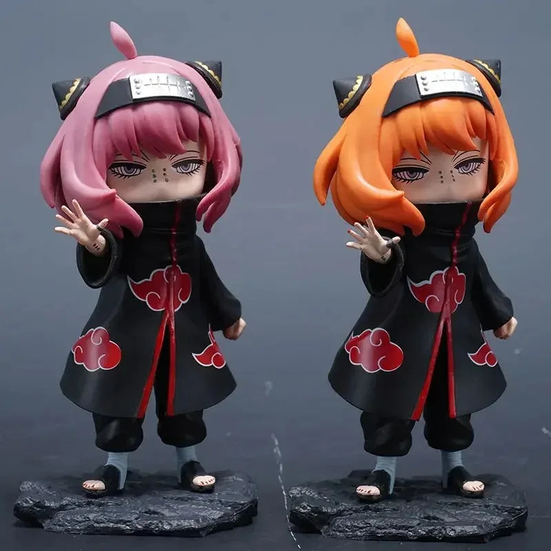 Anime Anya Spy×family Anya Forge Figuren Cos Uchiha Itachi und Pain Figur Modell Naruto PVC Niedliche Sammlerstücke Spielzeug Geburtstagsgeschenk