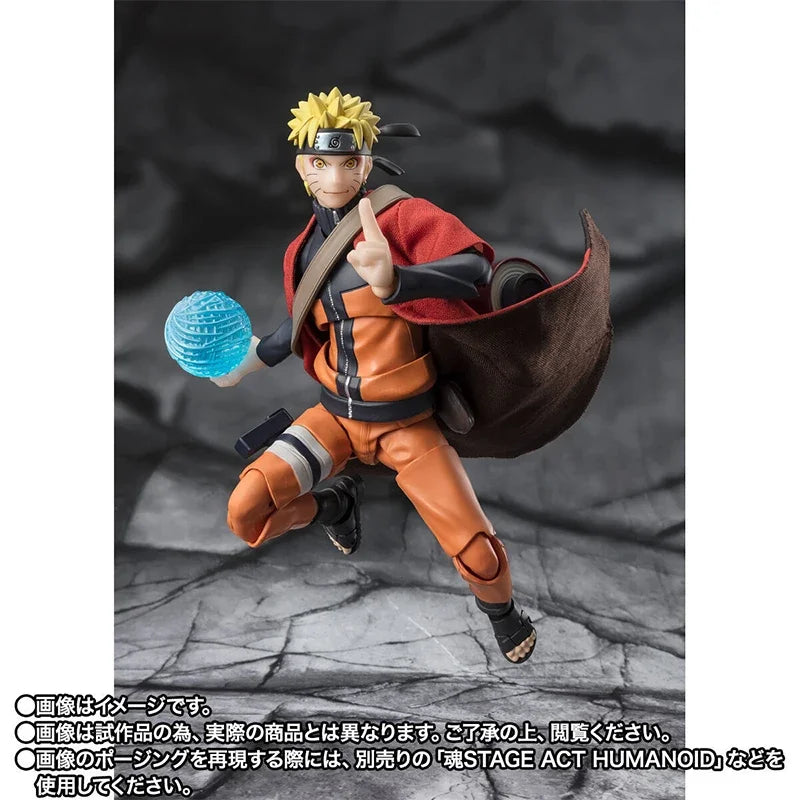 Bandai In Stock Original box S.H.Figuarts SHF NARUTO UZUMAKI SAGE MODE action anime model kit finished toy gifts for kids