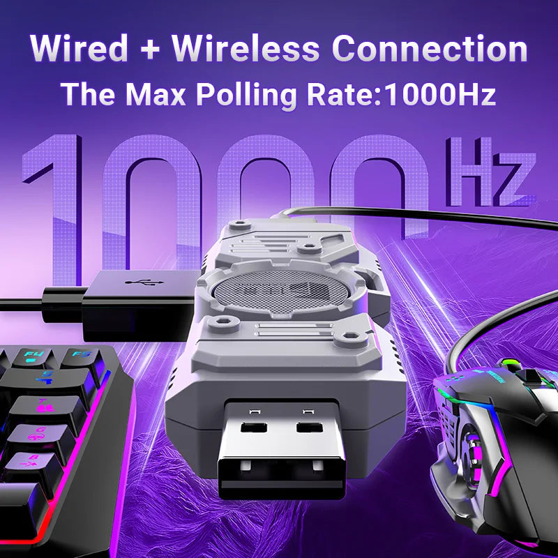 GAMWING M9 5-in-1 Keyboard And Mouse Converter Plug And Play For IOS/Android/Harmony