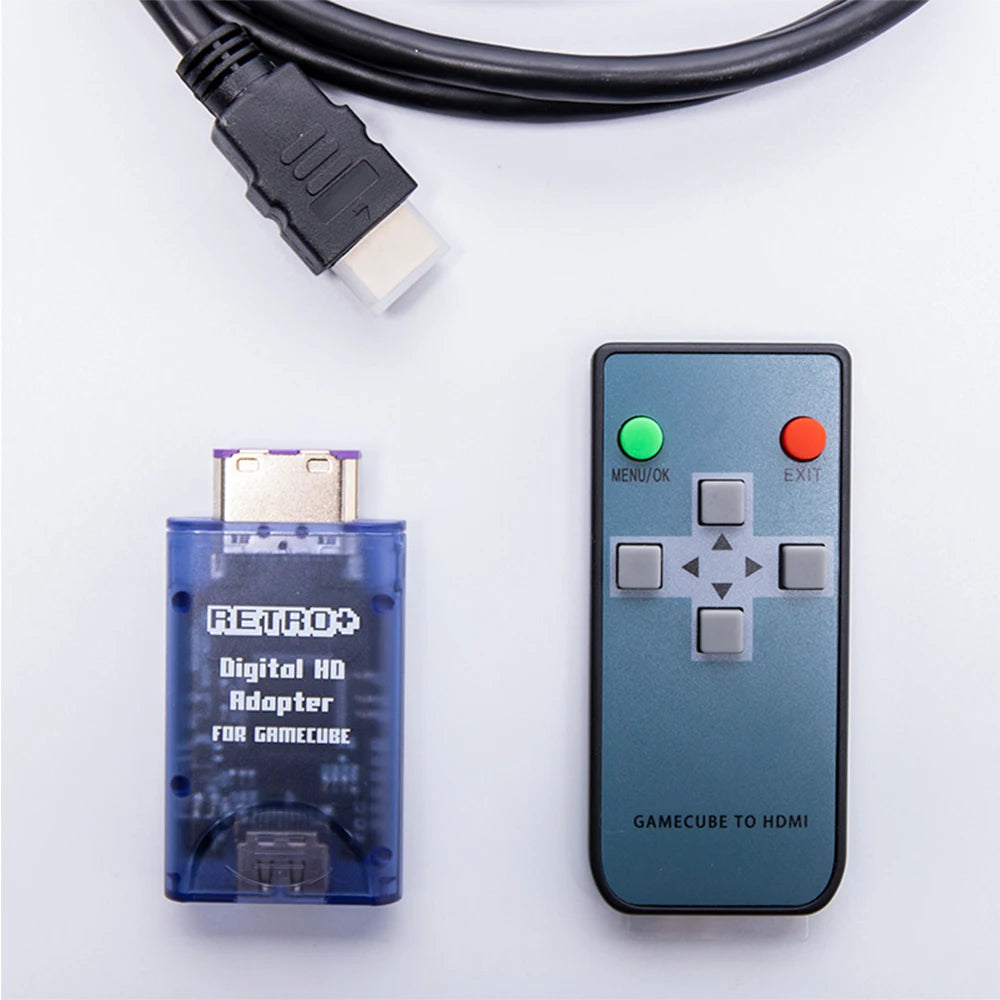 Retroplus Tech Digital HDMI адаптер за Nintendo Gamecube, HDMI-съвместим, Line Doubler за NGC, конверторни кабели, аксесоари за игри