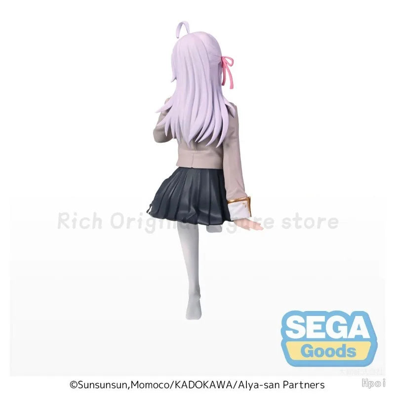 【In Stock 】Origina SEGA Alya Sometimes Hides Her Feelings in Russian PM Chokonose Figure Alisa  Anime Figure Collection Toys