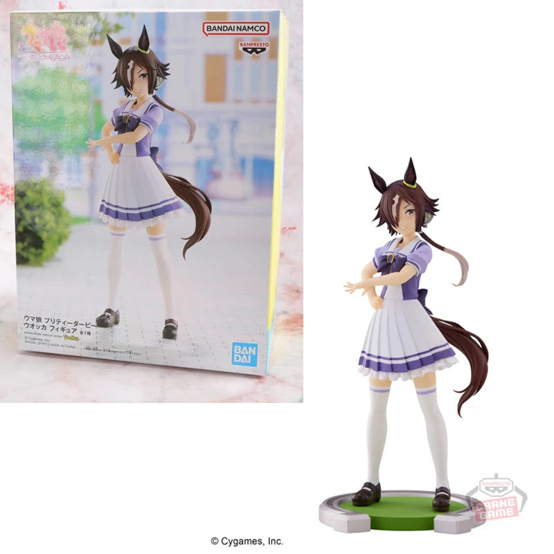 Fast Shipping Bandai Anime Pretty Derby BANPRESTO Special Week Rice Shower Silence Suzuka Tokai Teio Original Model Toys Figure