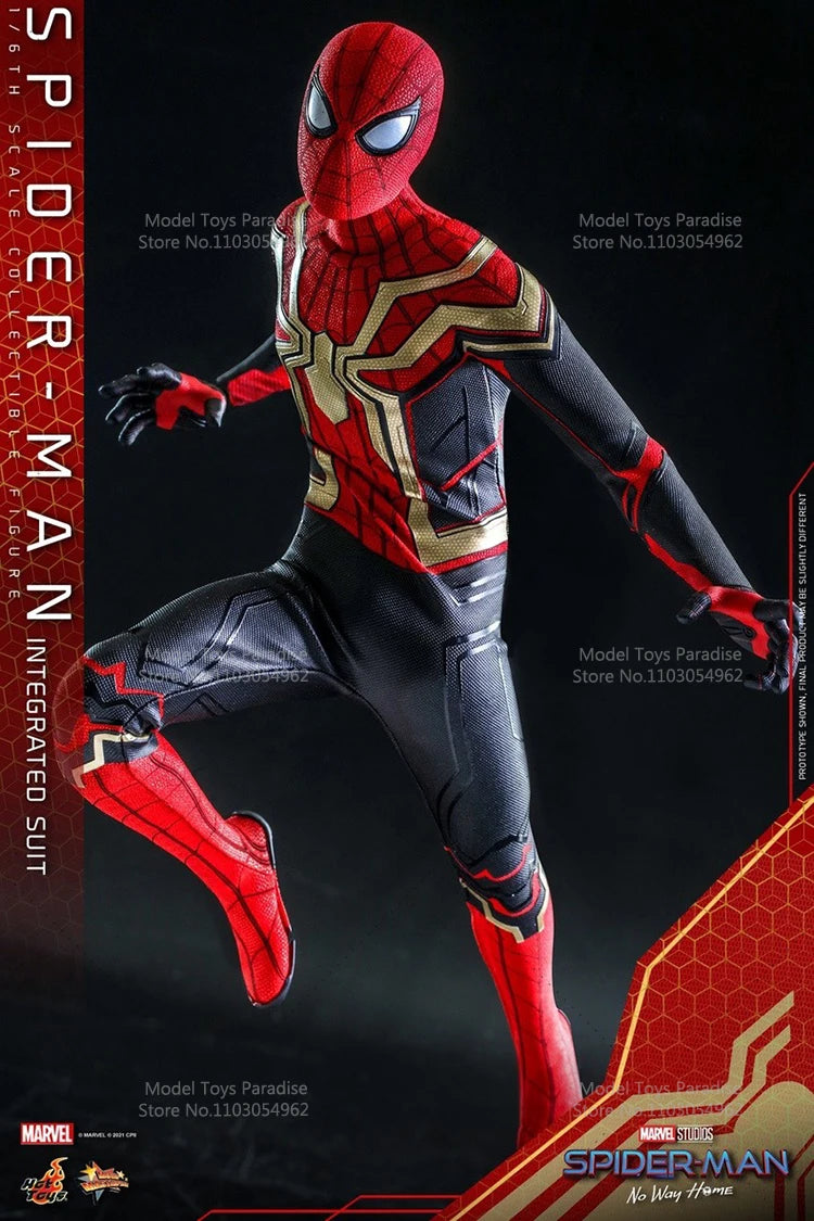 HotToys HT MMS623 1/6 Collectible Toys Spider-Man Spider-Man：No Way Home Men Soldier Hero 12'' Action Figure Model Fans Gifts