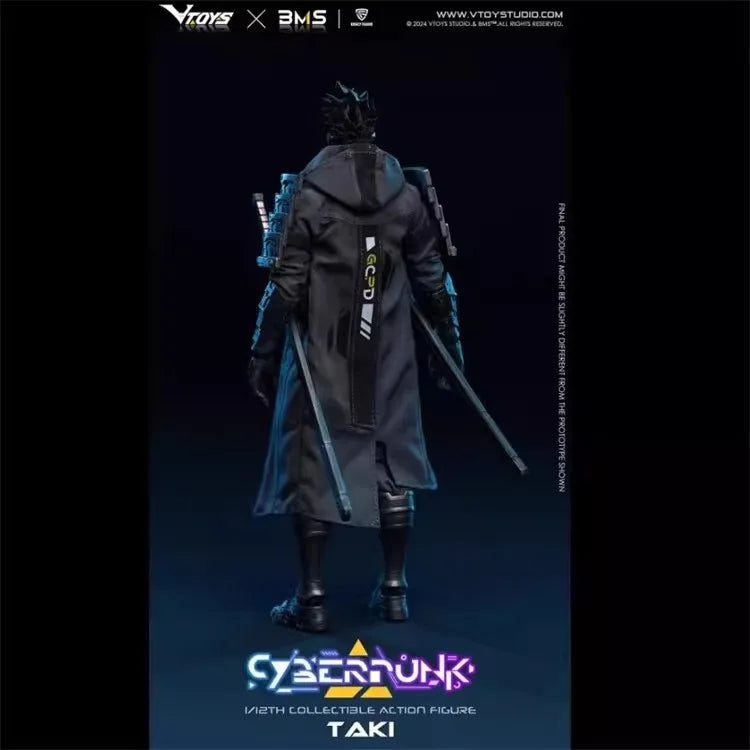 VTOYS VSD010 1/12 Scale Future Technology Aesthetics Cyberpunk Samurai Taki 6-inch Full Set Action Figure Male Soldier Toys