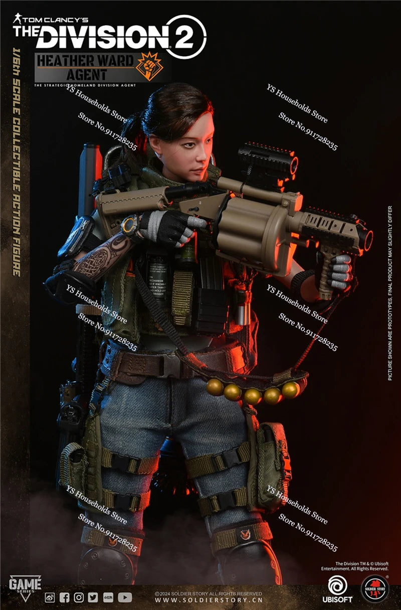 SoldierStory SSG009 1/6 Heather Ward Female Agent Action Figure Adventure Action Game Delicate 12" Female Soldeir Model Gifts