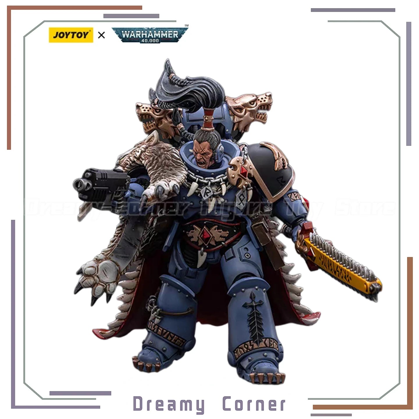 【In stock】Original JOYTOY Warhammer 40K Space Wolves Ragnar Blackmane 1/18 Action Figure