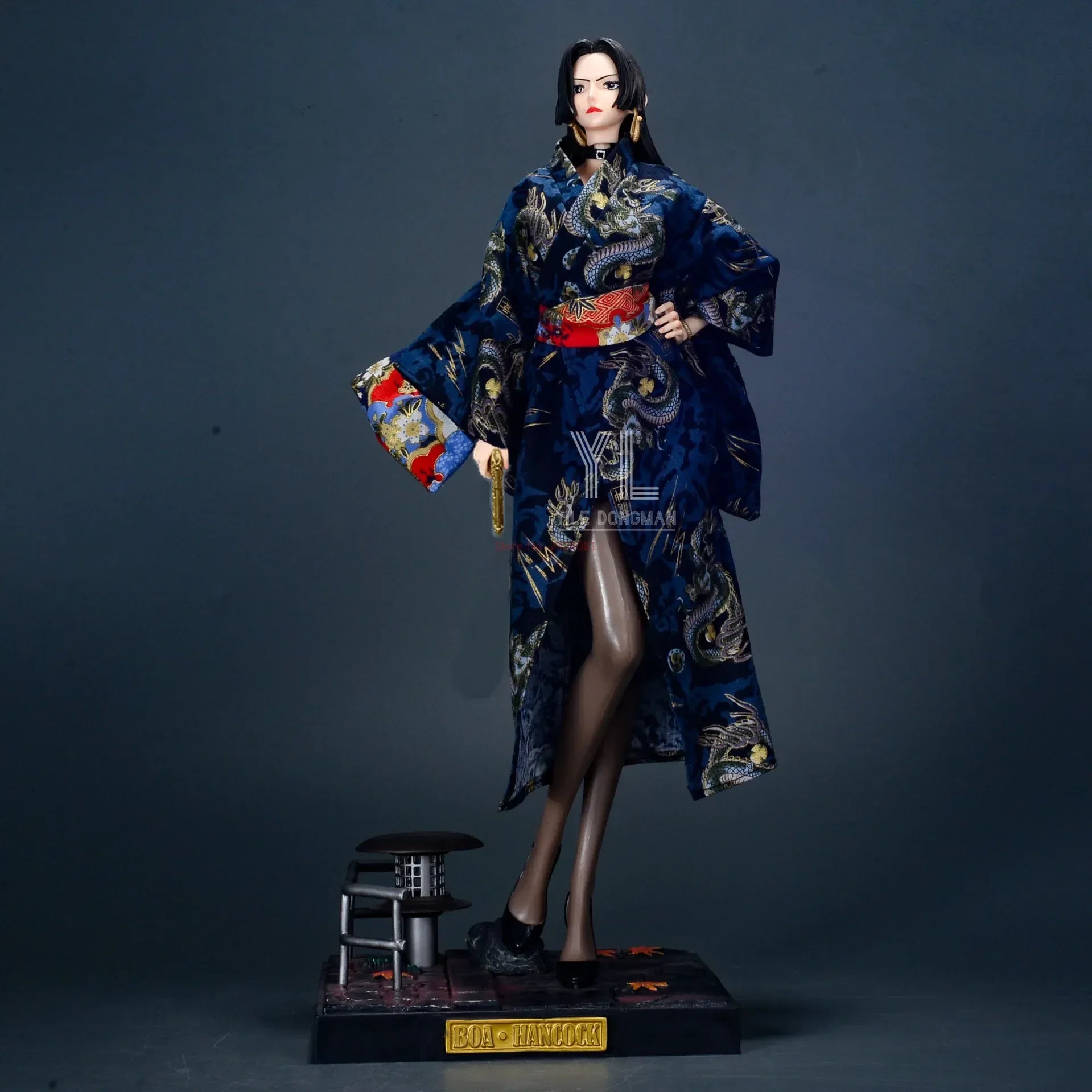 One Piece Anime Figure Uta Kimono Empress Boa Hancock High Quality Model Boutique Large Decorative Desktop Scene Collection Toys