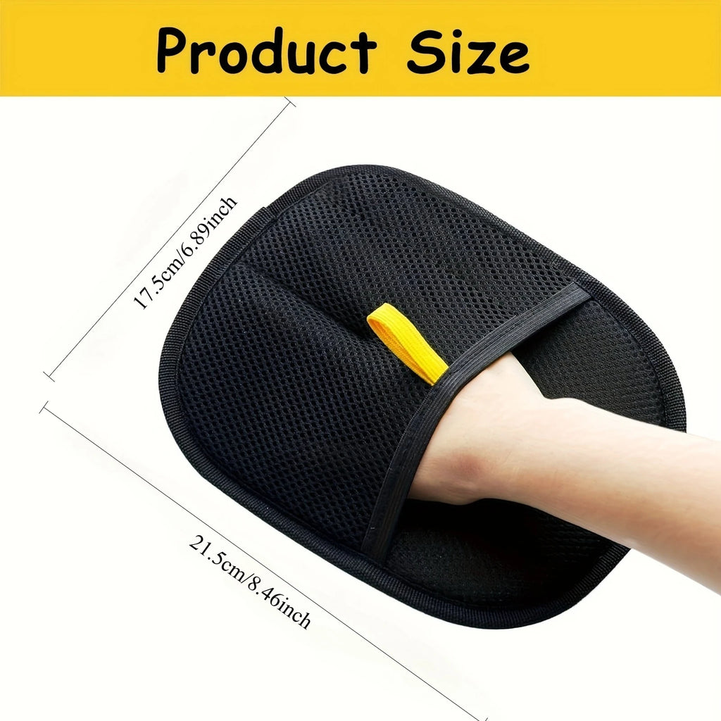 Anti Static Pet Gloves Reusable Double Sided for Furniture Car and Clothing Machine Washable Pet Hair Removal Cleaning Tool