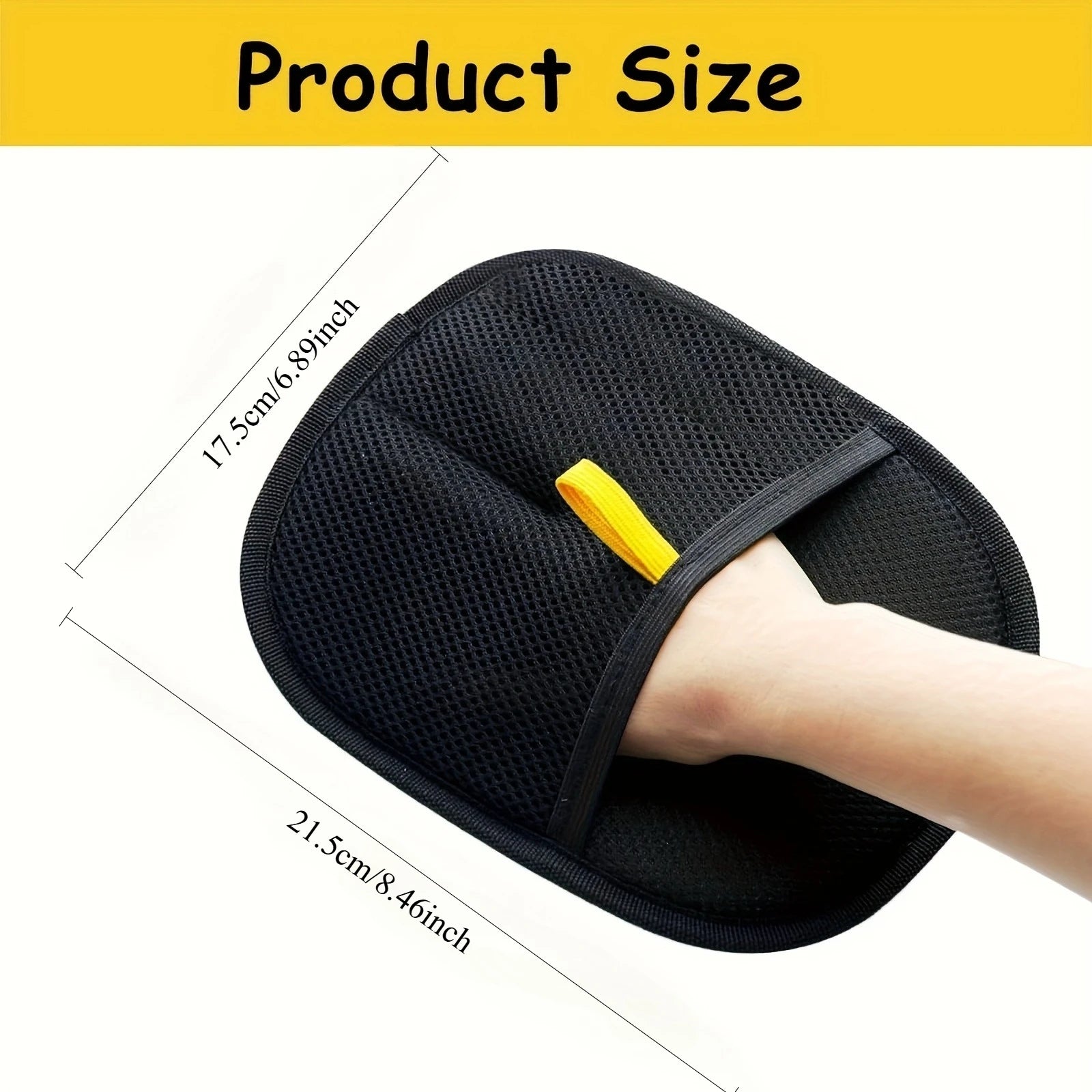 Anti Static Pet Gloves Reusable Double Sided for Furniture Car and Clothing Machine Washable Pet Hair Removal Cleaning Tool