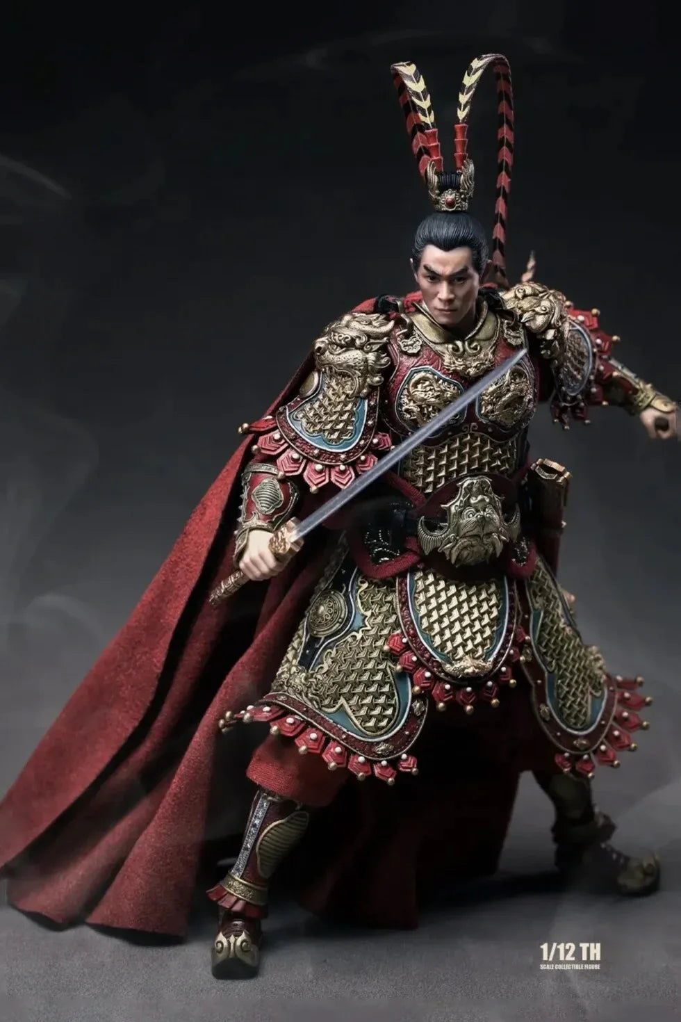303toys 1/12 Scale 6-Inch Action Figure Collectible Set - Lu Bu from Three Kingdoms Ideal Birthday Gift for Toy Enthusiasts