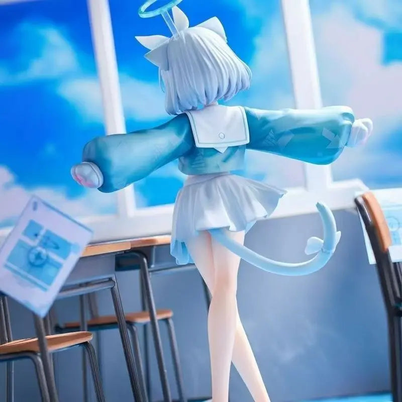 New Blue Archive Sailor Uniform Cute Arona Handmade Standing Anime Model Chassis Desktop Ornament For Boys Birthday Gift