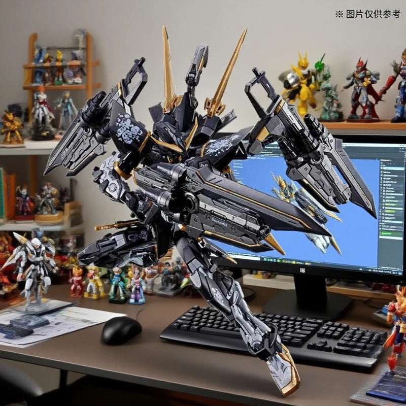 MG 1/100 Gundam Astray Black Rotten Wood BANDAI PB LIMITED Anime Robot Action Figure Assembly Model Cross Contrast Colors