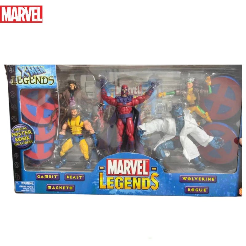 New Original Marvel Legends Series X-MEN GAMBIT BEAST MAGNET WOLVERINE ROGUE Action Figure Model Toys Gift