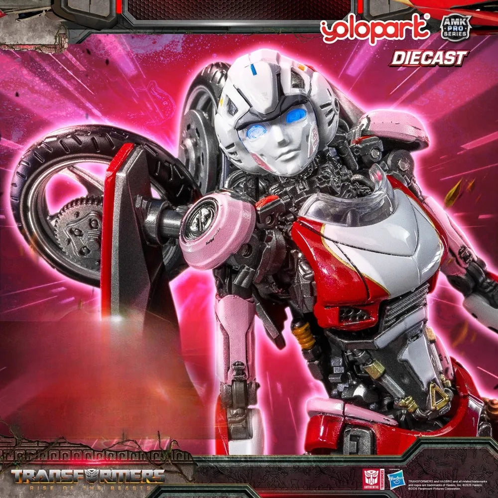 YOLOPARK AMK PRO Transformers Arcee Pre-Assembled Articulated Figure Movable Model Collection Toys Desktop Decor Surprise Gifts