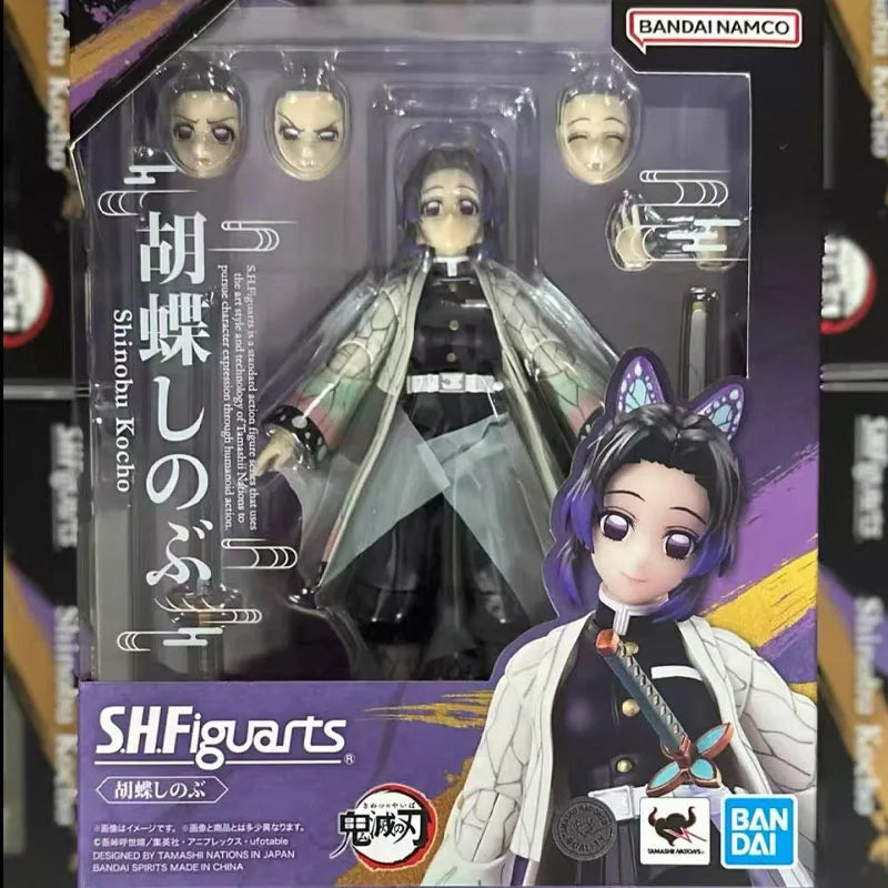 In Stock BANDAI Original Box S.H.Figuarts Demon Slayer Shinobu Kocho SHF Action Figure Model ToyGift for Kid Foam Box Packaging