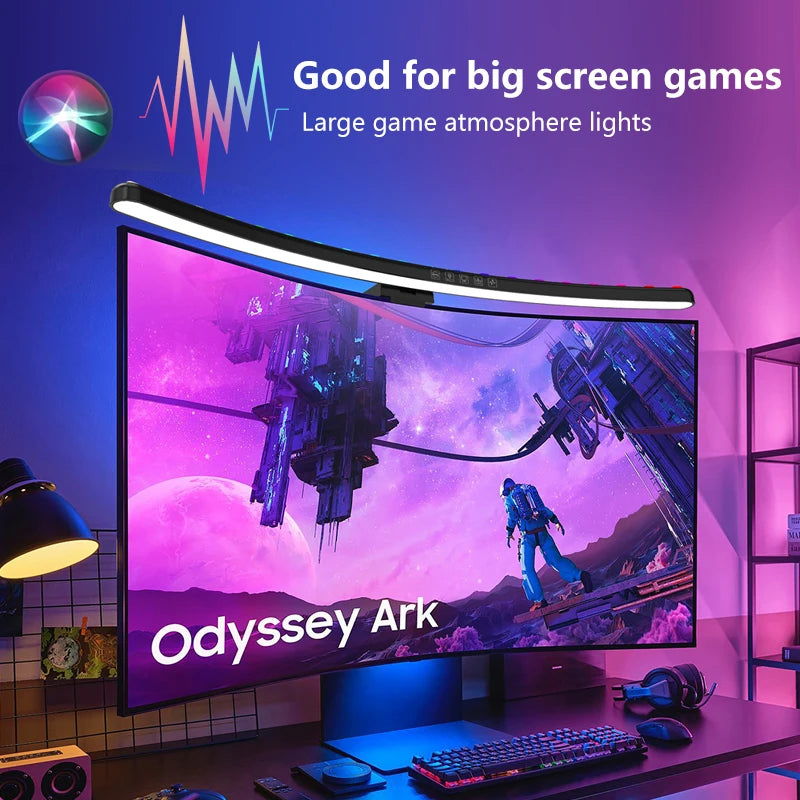 RGB Timed Monitor Light Bar Display LED Screen Hanging Night Light Dimming USB Decoracao Setup Gamer For Room Desk Accessories