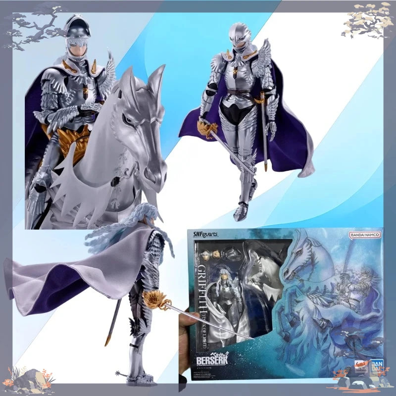 In Stock Original Sh Figuarts Griffith SHF Hawk of Light Action Figures Model Toys Anime Figure