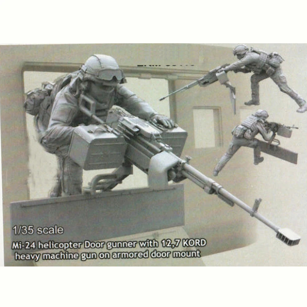 1/35 gunner, Resin Model figure soldier, Military themes, Unassembled and unpainted kit