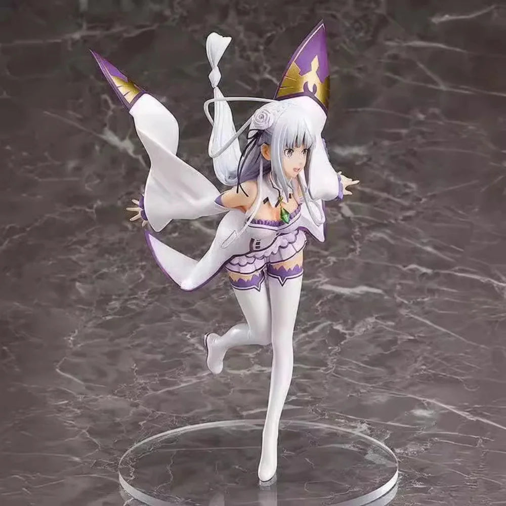 Anime-Charakter Re: Zero – Starting Life In Another World, Emilia Flying Pose, Anime, handgefertigtes Modell, Schreibtisch-Dekoration, Geschenk