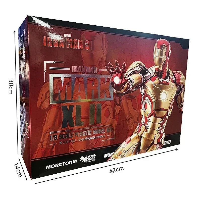 MORSTORM E-model Marvel Iron Man MK50 49 46 47 43 MK7 Iron SpiderMan Deluxe 1/9 Scale Action Figure Assembled Model Toy