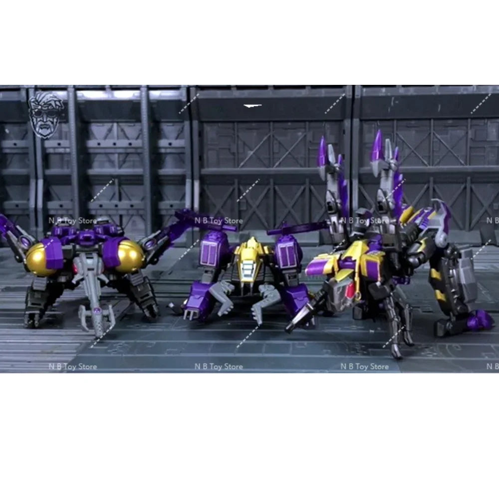 Action Figure of Transformer Planet-X PX-17, Insecticon Kickback, Shrapnel, 3 Pieces, with Box, 18, 19 Px