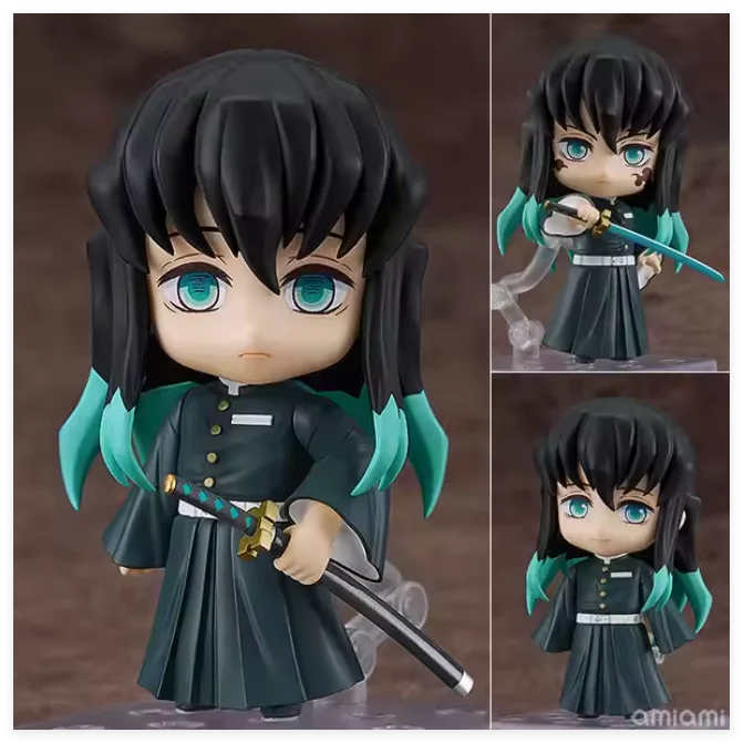Anime Demon Slayer Nezuko Q Version Change Face Joint Mobility Pvc Action Figure Clay Man Desk Decor Collectible Toy Gift Boxed