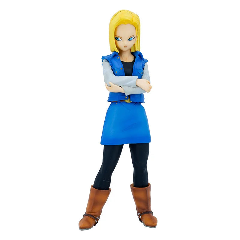 9,44 Zoll/24 cm Anime Dragon Ball Z Figur Android 18 und Android 17 PVC Actionfiguren Sammlung Modell Spielzeug Geschenke