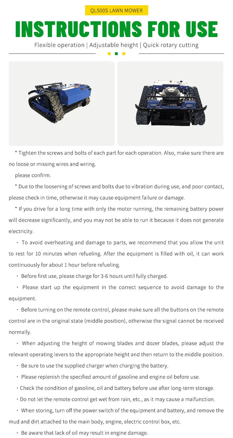 Customized self-propelled lawn mower suitable for weeding in home gardens