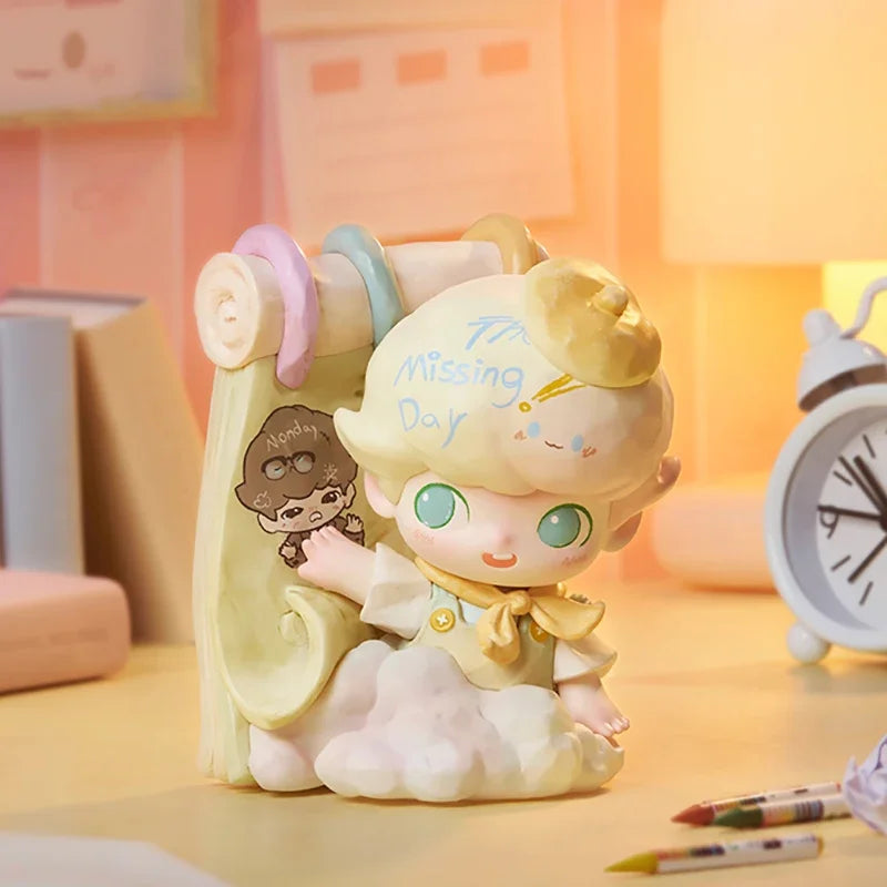 POPMART DIMOO The Missing Day Series Blind Box Toys Kawaii Anime Action Figure Surprise Mystery Box Dolls Gift