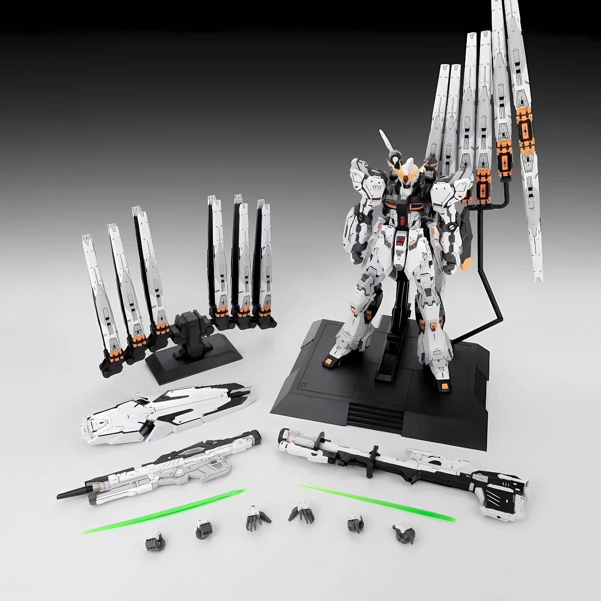 In Stock NONGCHANGZHU Model Rx-93 V Gk Assembly Model Kits 1/100 Mg Anime Action Figure Robot Plastic Model Gifts Toys
