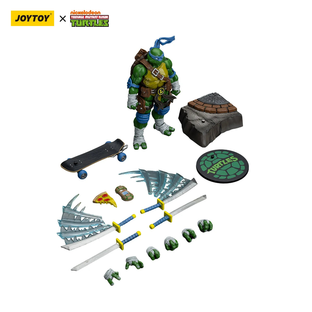 [IN STOCK]JOYTOY TMNT Action Figure Michelangelo&Donatello&Leonardo&Raphael4PCS 1/18 Anime Military Model