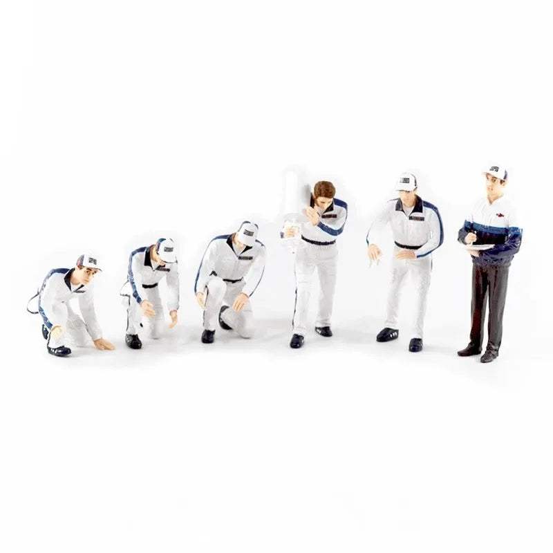 1/18 Scale Repairman Suit Dolls Models Repair Factory Repair Worker Scene Matching Accessories Action Figure Car Toys Gifts Fans