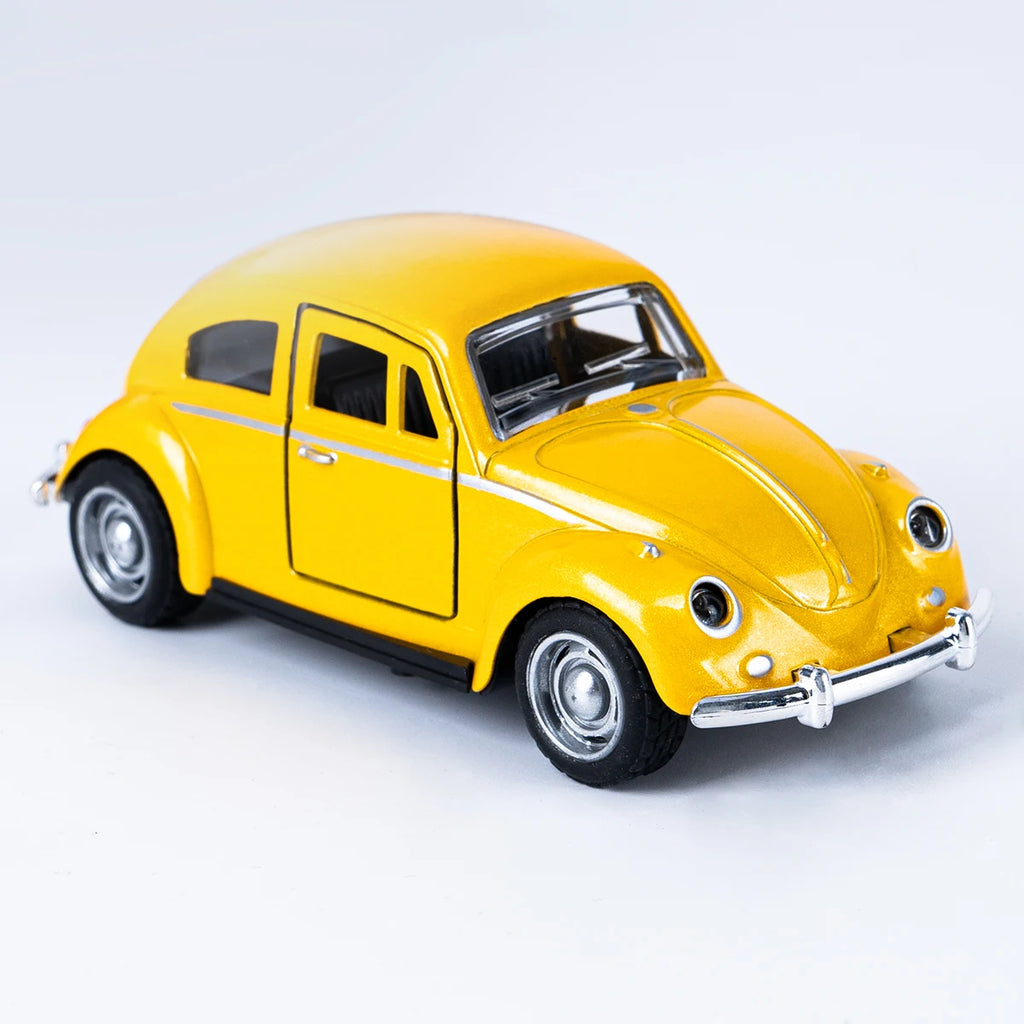 Classic 1: 36 Turn Alloy Double Door Retro Beetle Cars Model Boys' And Children's Birthday Toys Gifts Mini Vehicle Ornaments