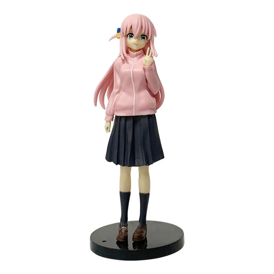 17 см аниме фигурка Bocchi the Rock Hitori Gotoh Kawaii седящо меланхолично момиче екшън фигурки PVC колекция за възрастни модел кукла играчка