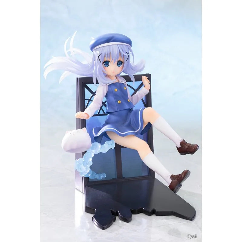 In Stock Original KOTOBUKIYA Is The Order A Rabbit Kafuu Chino 1/8 15cm PVC Anime Figure Toy Gift Ornament