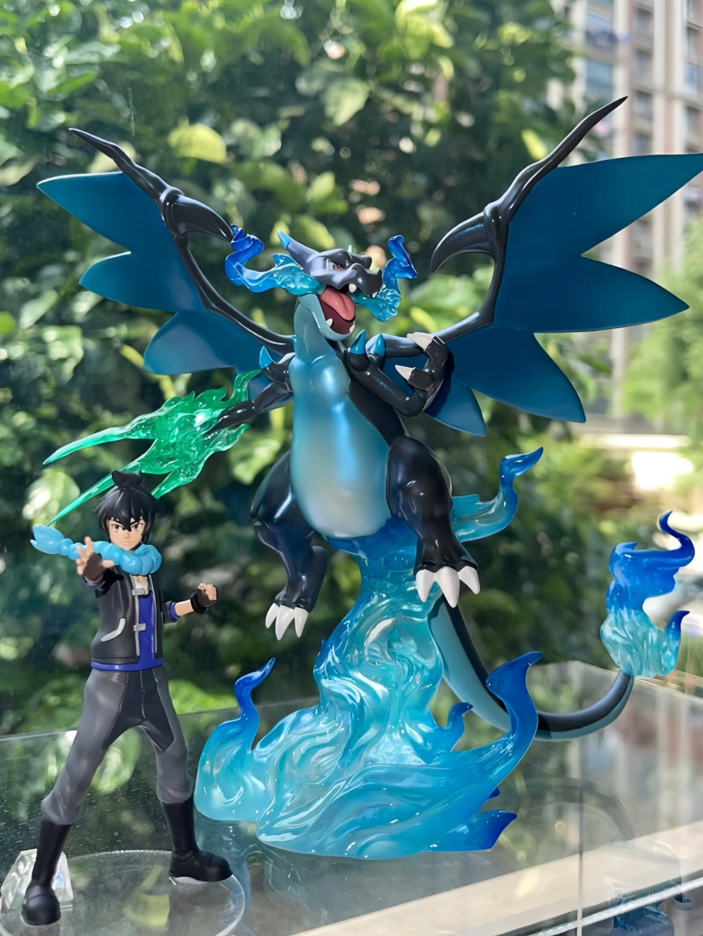 Pokemon Mega Charizard X Фигура Gk Черен Charizard Dracaufeu Glurak Манга Статуя PVC аниме Екшън Фигурка Колекционерски Модел Играчка
