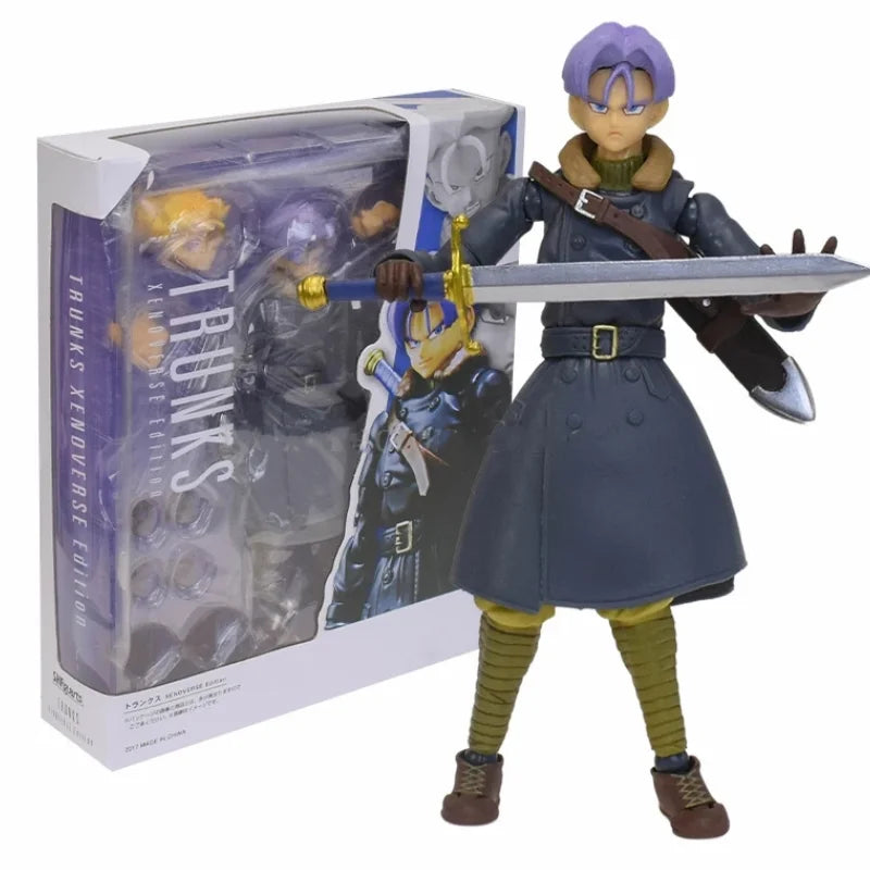 Dragon Ball Z Super Saiya Anime Figure SHF Goku Gohan Trunks Boy From Future Collection Model Action Figure Toys Birthday Gifts