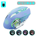 Gaming-Maus, 2,4 G Bluetooth, kabellose, wiederaufladbare Maus für Laptop, RGB-Hintergrundbeleuchtung, mechanische E-Sport-Maus für PC-Computer-Gamer
