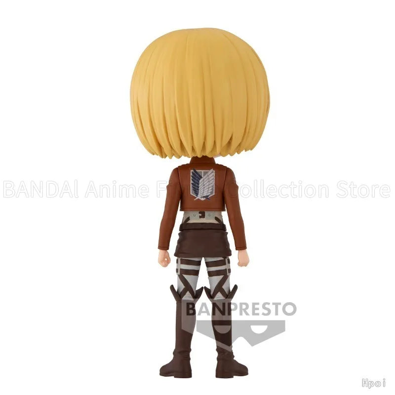 Original BANPRESTO Q Posket Attack on Titan Armin Arlert A/B Version Anime Humanoid Decoration Toys Gift