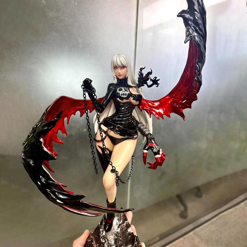 In Stock Anime Lady Devimon Figure Digimon Action Figures Figurine Pvc Doll Desk Decor Statue Collection Model Festival Gifts